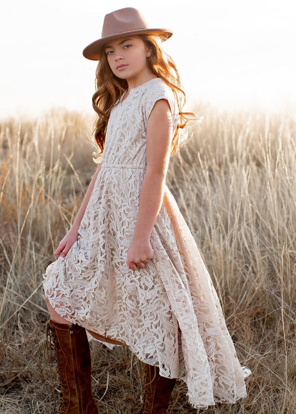 Joyfolie Mia Joy Hadley Dress in Turtledove Girl’s Size 14